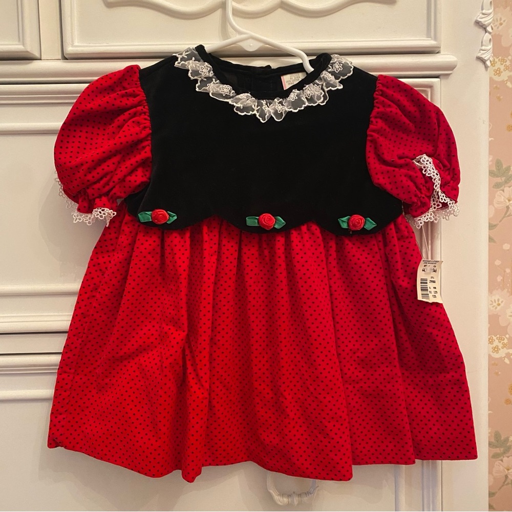 NWT Vintage Velvet Baby Holiday Dress